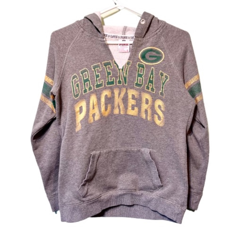 Green Bay Packers + Victoria's Secret Pink hoodie, size small